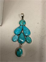 Sterling Turquoise Pendant