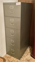 5-drawer metal file cabinet --legal width