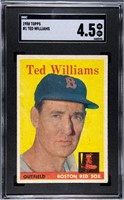 1958 Topps Ted Williams 1 Grade 4.5