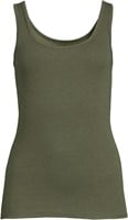 Time and Tru Women's Scoop Neck Tank - L, Green