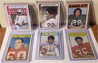 6 Football Cards 1970's