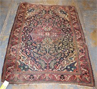 Antique Persian handknotted Rug 3'6" x 4'9"