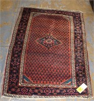 Antique handknotted Rug 2'10" x 4'