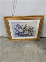 Picture of flowers 33.5x28