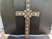 32" Tall Metal Cross