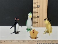 Vintage Miniature Glass Animal Figurines