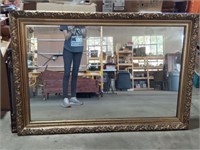 Vintage Gold Trimmed Wall Mirror