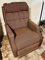 Vintage brown tweed recliner