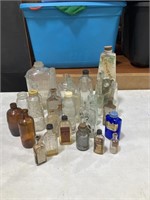 Vintage medicine bottles and jugs