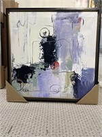 Framed Oil Abstract #165  26 X 1.5 X 26