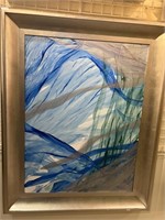 Framed Oil Abstract #231  48 X 3 X60.5