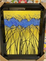 Framed Oil Abstract Floral  #249  48.5 X 4 X 6035