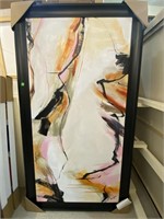 Framed Oil Abstract #259  43 X 1.5 X 79.5