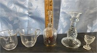 Vintage Crystal and Clear Glass