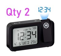Qty 2- Marathon Watch Projection Clock