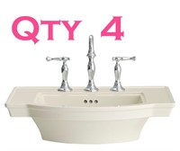 Qty 4-American Standard Pedestal Sink Top