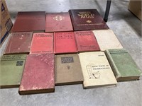 Assorted hardback books