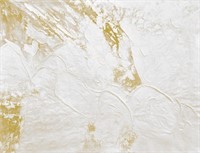Gallery Wrap White and Gold Abstract Giclee 48x72