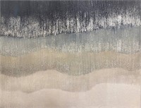 Gallery Wrap Grey Waves Giclee 48x72