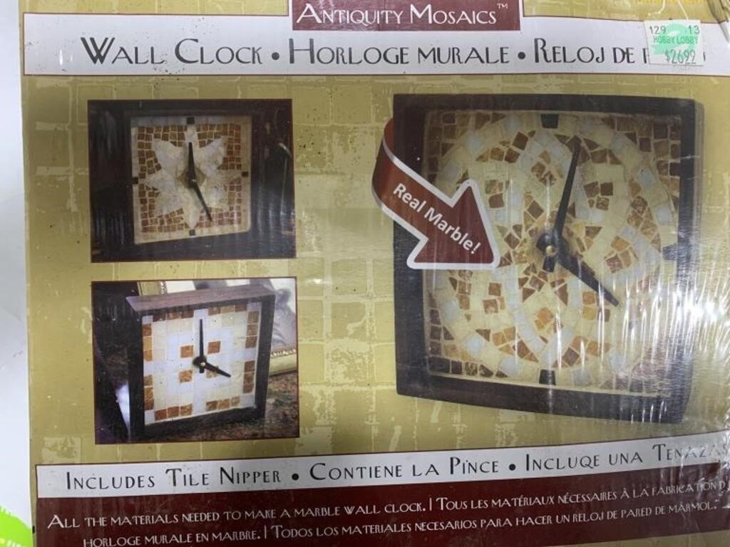 Mosaics wall clock kit