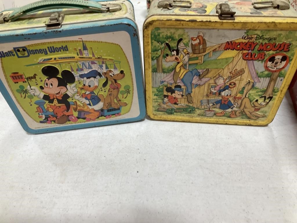 Vintage Mickey Mouse lunchboxes