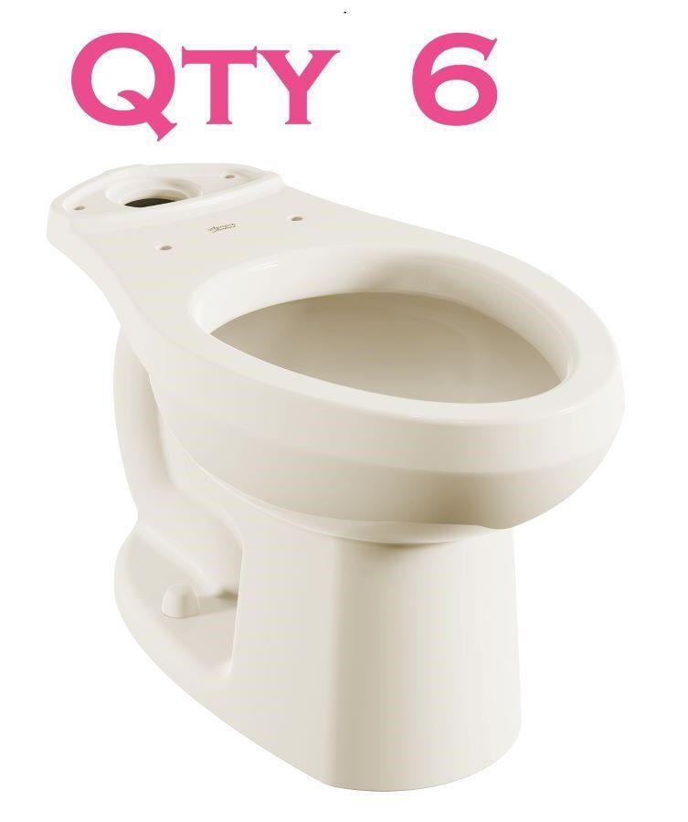 Qty 6-American Standard Toilet Bowl
