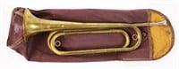 Vintage U.S. Regulation Brass Bugle