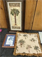 PALM PILLOW AND PRINTS