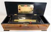 Antique Desk Top 12 Airs Cylinder Music Box