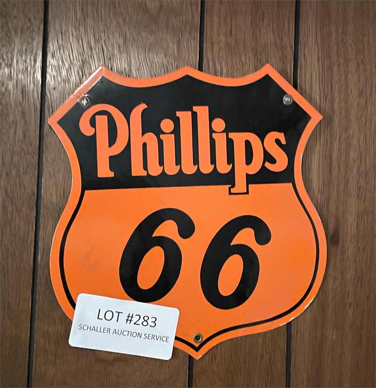 Metal Phillips 66 sign 12"