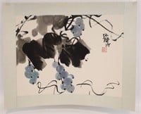 Lu Chun Lan "Fruit Tree" Watercolor & Ink On Paper