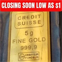 24K  5G Suisse Fine 9999 Bar