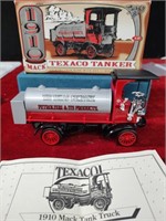 1910 Texaco Tanker Coin Bank Truck ERTL Die Cast