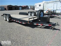 (DMV) 2014 PJ Tilt Deck 7' x 21' Equipment Trailer