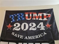 Pair of Trump Banner Flags