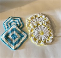 Vintage Crocheted Potholders