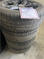 Set of 4 USED Pirelli Pzero Nero TIRES AND RIMS