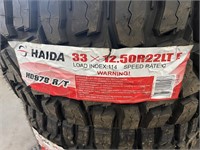 Set of 4 NEW Haida R/T HD878 33x12.50R22LT Tires