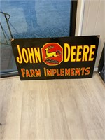 3 Legged John Deere Porcelain Sign