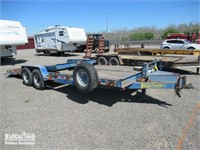 (DMV) 2008 Kaufman Tilt Deck 7'x24' Equipment Trai