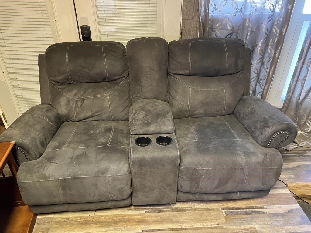 Love Seat with 2 Reclining Sections
