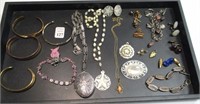 Tray of Misc Costume Jewelry