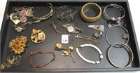 Tray of Misc Costume Jewelry