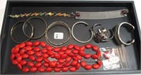 Tray of Misc Costume Jewelry