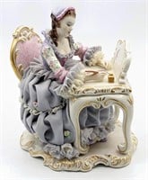MZ Irish Dresden "The Letter" Porcelain Figurine