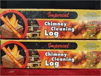 2 Chimney Cleaning Logs - NIB