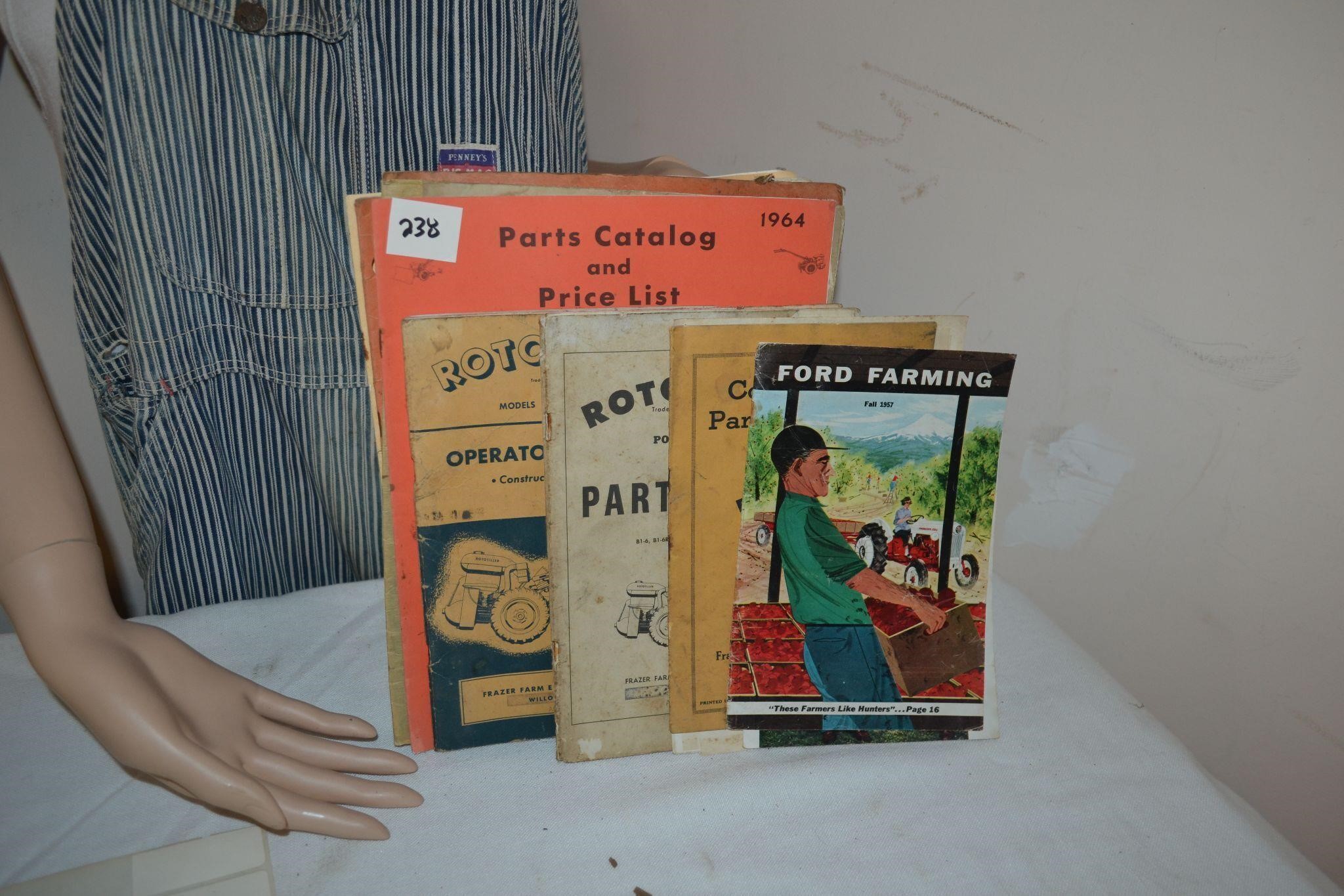 1950's, 60's Rototiller, Farming books