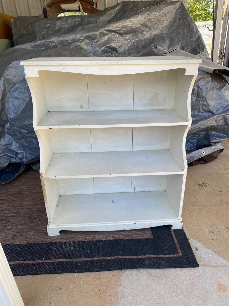 Wooden bookshelf