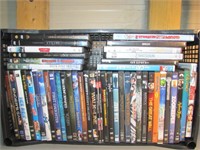 Black Crate full of 40-50est of DVDs