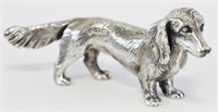 Vintage Sterling Silver Dachshund Figurine